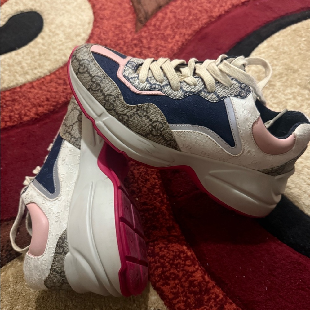 Authentic Gucci Rhyton Sneakers. - Picture 2 of 9